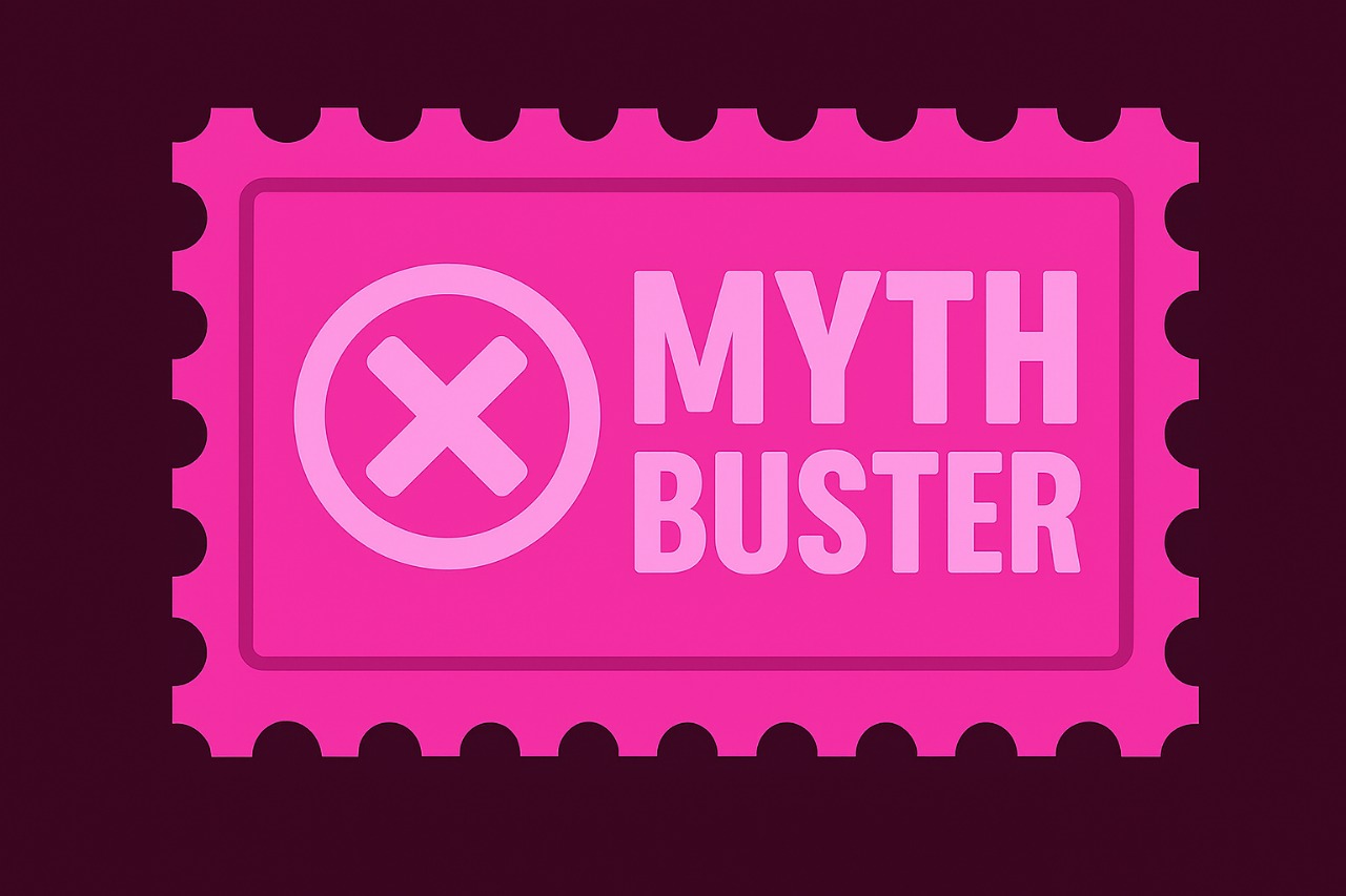 Abstract geometric art representing myth busting.